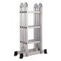 [US Warehouse] 12.2ft Household Multifunctional Aluminum Alloy Small Joint Foldable Telescopic Ladder 12-step Unloading Ladder